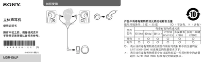 sony 索尼MDR-E8LP